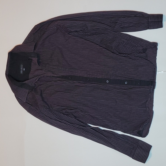 Kenneth Cole Striped Dress Shirt mens Size Large - Picture 1 of 3